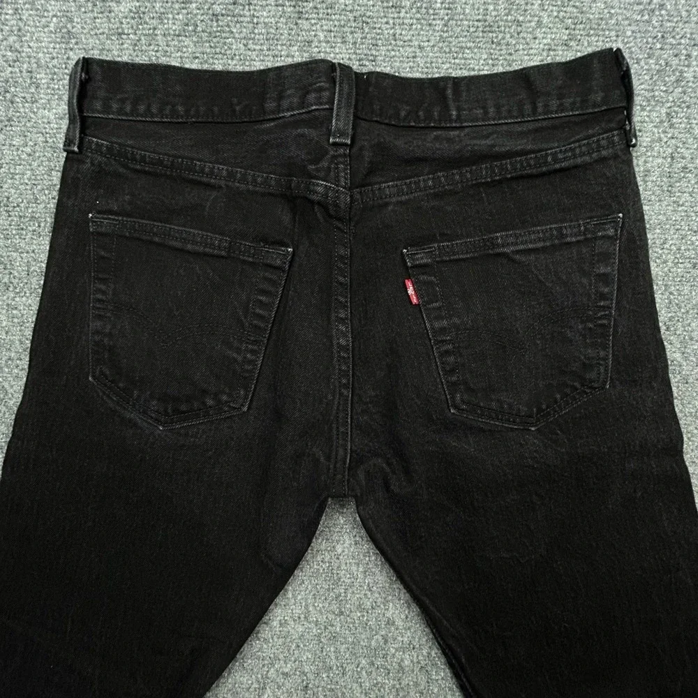 Levi's 501 Original‎ Fit Jeans Mens 30x29 Black Straight Leg Denim Button Fly